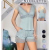 b4-90495 Nicoletta Комплект женской домашней одежды, S-XL, 1 пачка (4 шт)