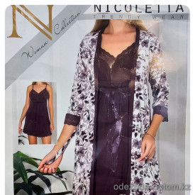 b4-91197 Nicoletta Комплект женской пижамы, S-XL, 1 пачка (4 шт)