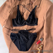 b15-5095 Комплект нижнего кружевного белья: бюстгальтер и трусики, 1 пачка (3 шт)