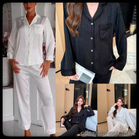 b5-5308 Комплект женской пижамы: рубашка и штаны, M-XL, 1 пачка (3 шт)