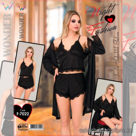 e1-f-7022 Miss WONDER Life Комплект женской пижамы тройка, стандарт, cotton, 1 шт