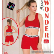 e1-spr-006 Miss WONDER Life Комплект женский спортивный двойка, S-XL, cotton, 1 пачка (4 шт)
