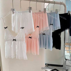 b16-7391-1 Комплект женской пижамы: майка и шорты, M-XL, 1 пачка (3 шт)