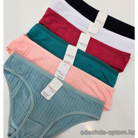 b4-3927 Трусики женские однотонные, M-XL, 1 пачка (12 шт)