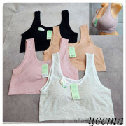 b4-6347 Топ женский однотонный, стандарт, 1 пачка (10 шт)