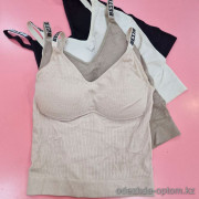 b4-CH035 Майка женская с чашками, стандарт, 1 пачка (12 шт)