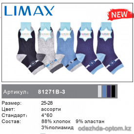 n6-81271b-3 Limax Детские носки, 25-28, 1 пачка (12 пар)