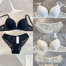 b13-0979 Комплект нижнего белья: бюстгальтер и трусики, чашка C, 1 пачка (3 шт)