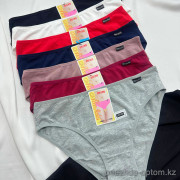 b16-6603 Трусики женские однотонные, 2XL-3XL, 1 пачка (12 шт)