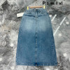 j4-7585 Юбка женская джинсовая, коттон, S-XL, 1 пачка (4 шт)