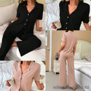 b13-1919-1 Комплект женской пижамы: кофта и штаны, размер M, 1 шт