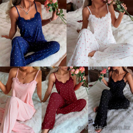 b13-31399 Комплект женской пижамы: майка и штаны, размер M, 1 шт