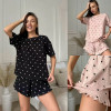 b13-662 Комплект женской пижамы: футболка и шорты, размер M, 1 шт