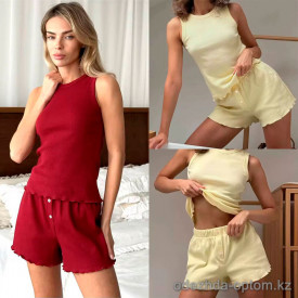 b13-664 Комплект женской пижамы: майка и шорты, размер M, 1 шт