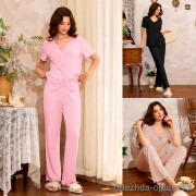 b13-887 Комплект женской пижамы: кофта и штаны, размер M, 1 шт