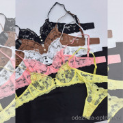 b16-3303 Комплект нижнего белья: бюстгальтер без поролона и трусики, M-XL, 1 пачка (3 шт)