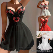 b16-6431 Пеньюар женский полу-прозрачный 3в1, M-XL, 1 пачка (3 шт)