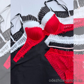 b16-8178 Комплект нижнего белья: бюстгальтер и трусики, чашка B, 1 пачка (3 шт)