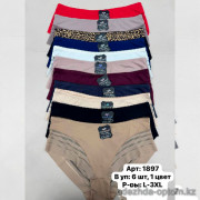 b6-1897 COEUR JOIE Трусики женские бесшовные высокие, большие размеры, L-3XL, 1 пачка (6 шт)