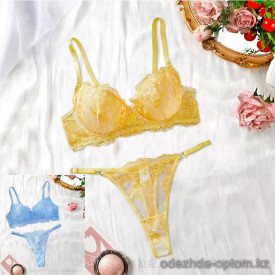 b13-24032 Комплект нижнего белья: бюстгальтер и стринги, S-L, 1 пачка (3 шт)