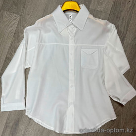 w5-0553 Рубашка женская однотонная свободного кроя, стандарт, 1 шт