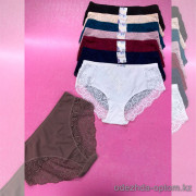 b6-5681-2 Onita de Mas Трусики женские эластичные с гипюром, большие размеры, XL-4XL, 1 пачка (6 шт)