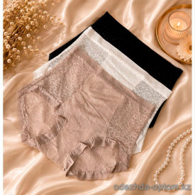 b4-2119-2 Трусики женские на высокой посадке, L-2XL, 1 пачка (12 шт)
