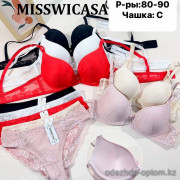 b6-0959 Miss Wicasa Комплект кружевного нижнего белья, чашка C, 1 пачка (3 шт)