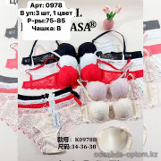 b6-0978 Miss Wicasa Комплект кружевного нижнего белья, чашка B, 1 пачка (3 шт)