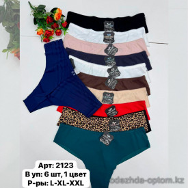 b6-2123-1 Coeur Joie Трусики женские стринги на высокой посадке, L-2XL, 1 пачка (6 шт)
