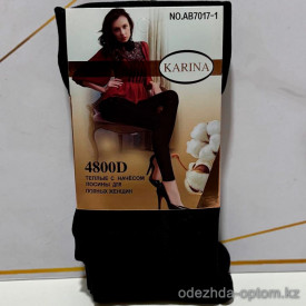 k2-AB7017-1 Karina Лосины женские с начесом, 46-54, 4800 ден, 1 пачка (6 шт)