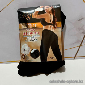 k2-E2281 Karina Колготки женские с начесом, 6-7XL, 8800 ден, 1 пачка (6 шт)