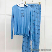 b15-1067-1 Комплект женской пижамы: кофта и штаны, L-2XL, 1 пачка (3 шт)