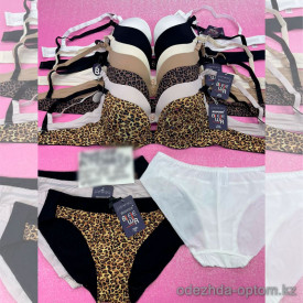 b6-73662 Biweier Комплект нижнего белья: бюстгальтер на среднем поролоне и трусики, чашка B, 1 пачка (6 шт)