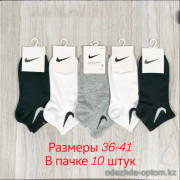 n3-0652 Носки женские короткие спортивные, 36-41, 1 пачка (10 пар)