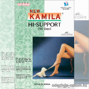 k4-302 Kamila Женские капроновые колготки, стандарт (42-46), 30 ден, 1 пачка (12 шт)