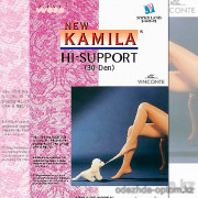 k4-308 Kamila Женские капроновые колготки, большой размер (52-54), 30 ден, 1 пачка (12 шт)