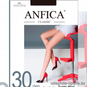 k4-af008 Anfica Женские капроновые колготки, 5-XL (48-50), 30 ден, 1 пачка (6 шт)