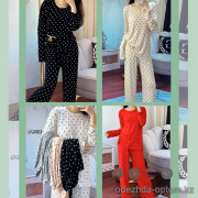 b8-7856 Комплект женской домашней одежды: кофта и штаны, размер 46, 1 пачка (5 шт)