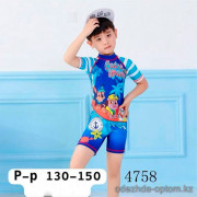 z4-4758 Купальник детский цельный, 130-150, 1 пачка (3 шт)