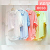 w35-6038 Рубашка женская с воротником однотонная, лен, стандарт, 1 шт