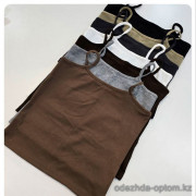 b4-8602 Майка женская на бретельках, L-XL, 1 пачка (6 шт)