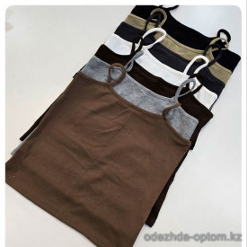 b4-8602 Майка женская на бретельках, L-XL, 1 пачка (6 шт)