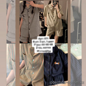 b6-071 Комплект женской пижамы: рубашка и шорты, 44-48, 1 пачка (3 шт)