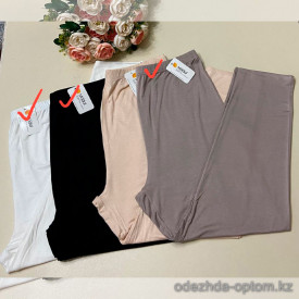 d7-M90 Штаны женские однотонные, стандарт (50-56), 1 пачка (6 шт)