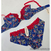 b4-4117 Bretele Комплект нижнего белья: бюстгальтер с тонким поролоном и трусики, чашка D, 1 пачка (6 шт)