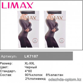 n6-7187 Limax Колготки женские с начесом, XL-2XL, хлопок, 1 пачка (6 шт)