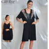 b4-54430 Сорочка в комплекте с халатом для полных дам, 2XL-4XL, 1 пачка (3 шт)