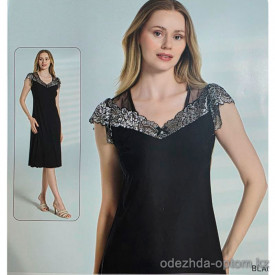 b4-C-8646 Платье домашнее для полных дам, 2XL-5XL , 1 пачка (4 шт)