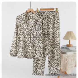 b4-508 Комплект женской муслиновой пижамы: рубашка и штаны, L-2XL, 1 пачка (3 шт) b4-508 Комплект женской муслиновой пижамы: рубашка и штаны, L-2XL, 1 пачка (3 шт)